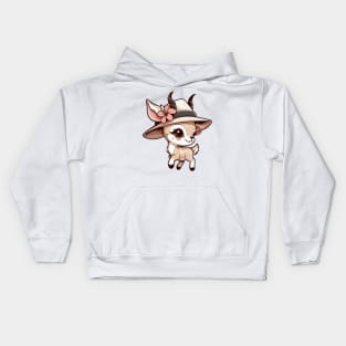 Gazelle with Hat Kids Hoodie